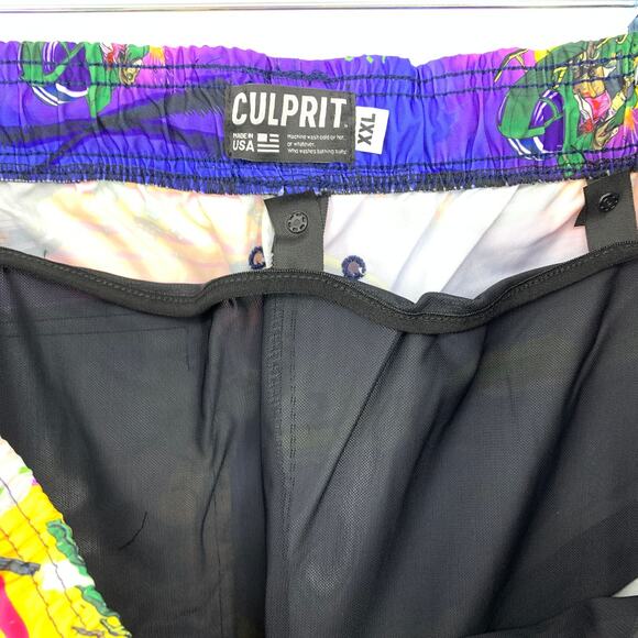 Culprit Swimwear Men's Size XXL Dinosaur Mayhem Print Swim Shorts Multicolor NEW - Picture 9 of 9